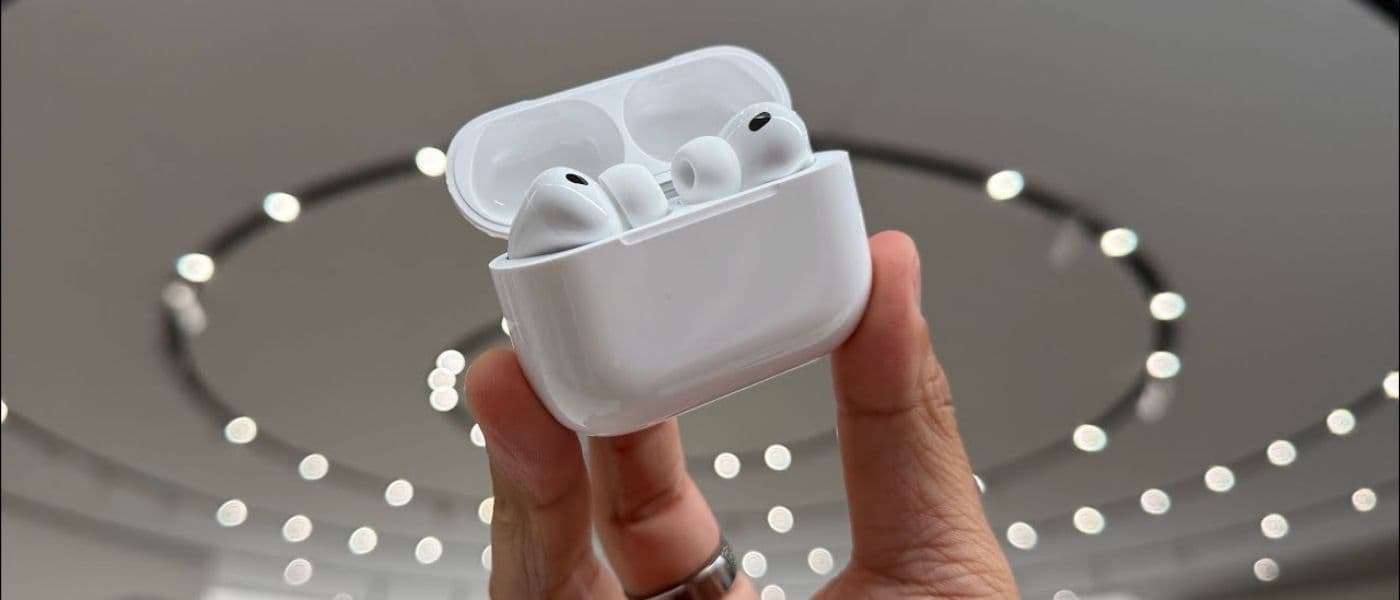 Apple AirPods Pro 3 wireless earbuds with charging case
