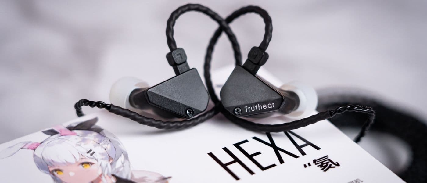 Truthear Hexa wired in-ear monitors with detachable cable